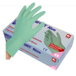Рукавички з алое вера латексні MED COMFORT ALOE 01036-S