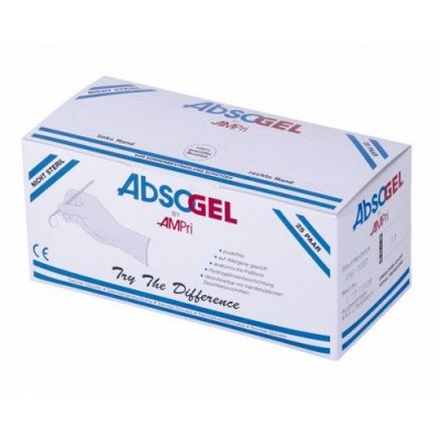 Рукавички латексні Ampri ABSOGEL 01040-65 Рукавички латексні Ampri ABSOGEL 01040-65