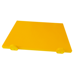 Доска разделочная Euroceppi с ограничителями 500х400х20 мм желтая