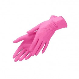Нітрилові рожеві рукавички ТМ CEROS Fingers Pink 22970 - S